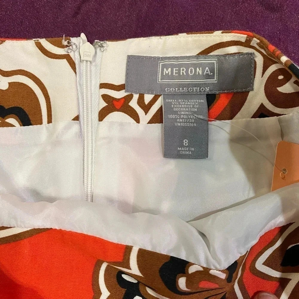 Women’s size 8 Merona skirt with paisley pattern. Like new. Above knee skirt. - Picture 3 of 3